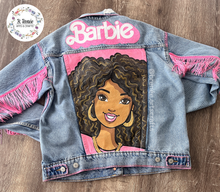 Load image into Gallery viewer, Custom Barbie Denim Jacket

