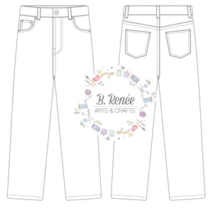 Custom Painted Denim Jeans Retainer