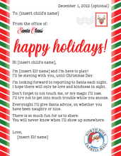 Load image into Gallery viewer, Customized Elf on the Shelf Welcome Letter
