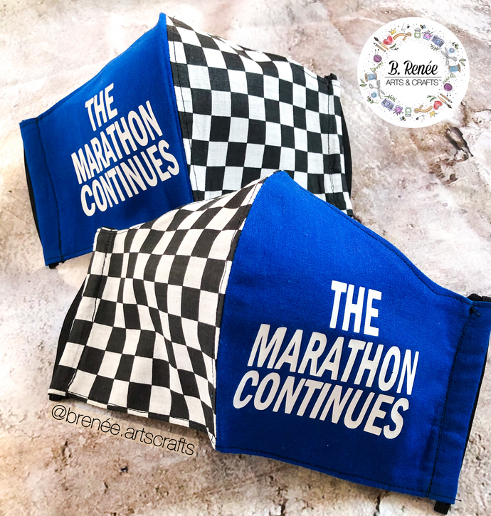 ‘The Marathon Continues’ Face Mask